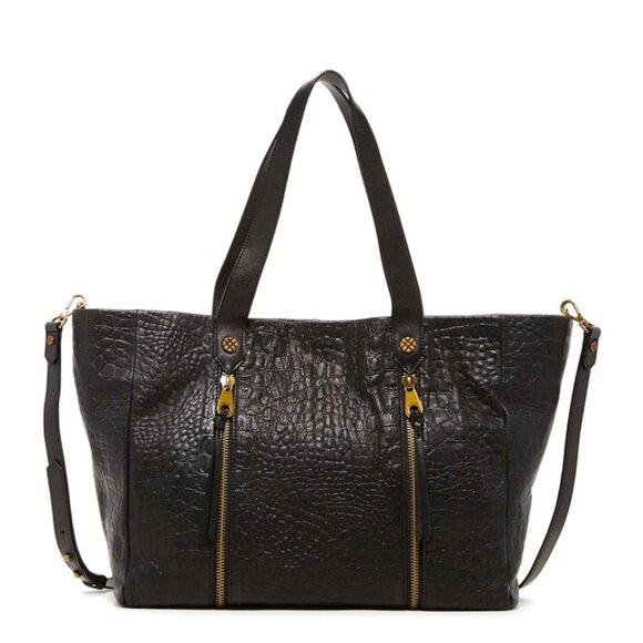 NWOT Joelle Hawkens Chryssie Croc Embossed Large Tote - Picture 2 of 3